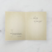 おめでとうございます、自然野生の花、宗教的 カード (内部)