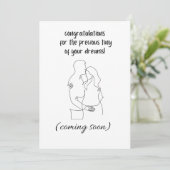 おめでとうございます、赤ちゃんが生まれますね 招待状 (スタンド正面)