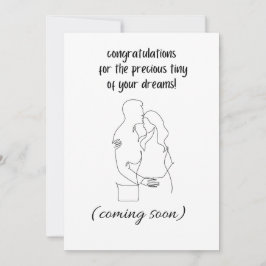 おめでとうございます、赤ちゃんが生まれますね 招待状