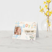 おめでとうございます 赤ちゃんの誕生お祝いカード(イスラム教式) カード (黄色い花)