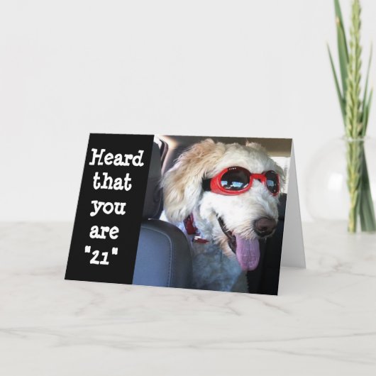 おめでとうございます**21st**誕生日**時間祝を!!!! カード (正面)