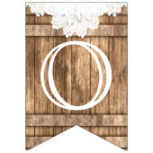 おめでとうございます – Barnwood and Lace バンティングフラッグ (第2の旗)