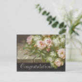 おめでとうございますCC0139 Raoul De Longpre ポストカード (スタンド正面)