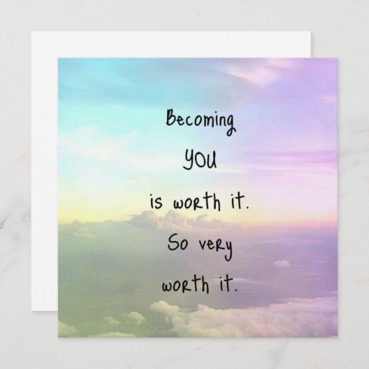 おめでとうございますdoTERRAカード 招待状 (正面/裏面)