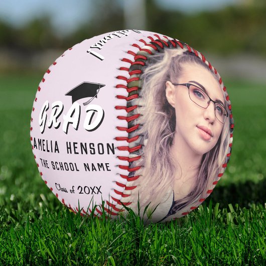 おめでとうございますGrad Pink 2 Photo Gradation ソフトボール