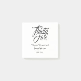 おめでとうご退職 太文字 名前 年 エレガント シンプル ポストイット