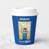 おめでとうすごいグラッドロゴ – 編集可能フォトカラー文字 紙コップ (裏面)