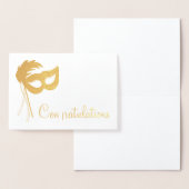 おめでとうたい演劇倶楽部演劇仮面 箔カード (ディスプレー)