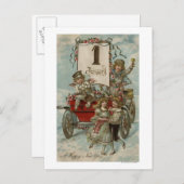 おめでとうのまわりに子ども シーズンポストカード (正面/裏面)