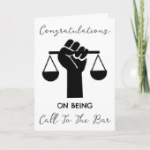 おめでとうのカードをバーに呼ぶ カード (正面)