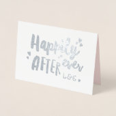 おめでとうのカード結婚を受けて幸せに 箔カード (正面)