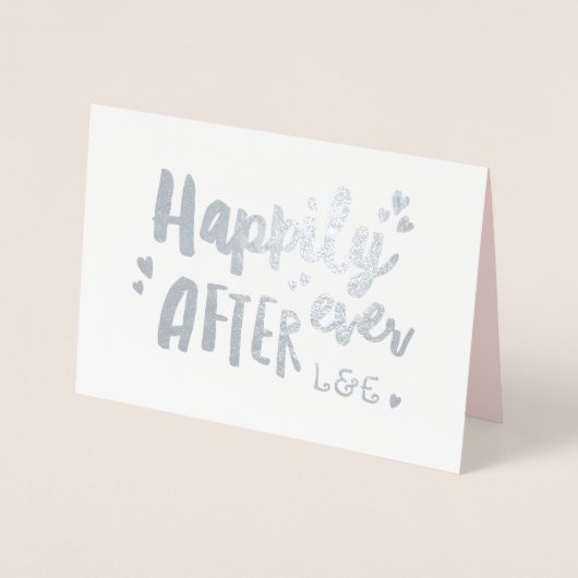 おめでとうのカード結婚を受けて幸せに 箔カード (正面)