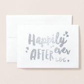 おめでとうのカード結婚を受けて幸せに 箔カード (封筒付き正面)