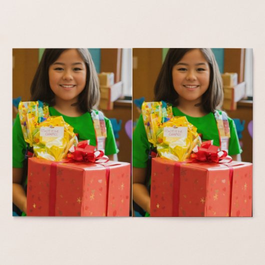 おめでとうのカード 箔カード (内部)