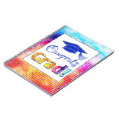 おめでとうのグラデーション色、おもしろい ノートブック (左側)