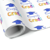 おめでとうのグラデーション色、おもしろい ラッピングペーパー (ロールコーナー)