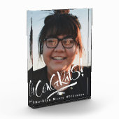 おめでとうのグラモダンードスクリプトの卒業 フォトブロック (左)