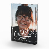 おめでとうのグラモダンードスクリプトの卒業 フォトブロック (右)