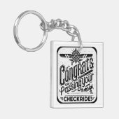 おめでとうのチェックライド通過！ キーホルダー (正面左)