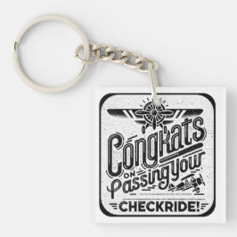 おめでとうのチェックライド通過！ キーホルダー