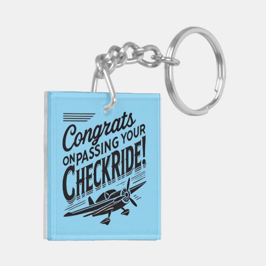 おめでとうのチェックライド通過！ キーホルダー (裏面左)