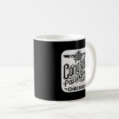 おめでとうのチェックライド通過！ コーヒーマグカップ (正面右)