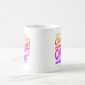 おめでとうのチェックライド通過！ コーヒーマグカップ (中央)