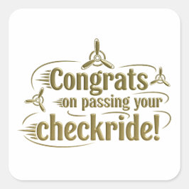 おめでとうのチェックライド通過！ スクエアシール