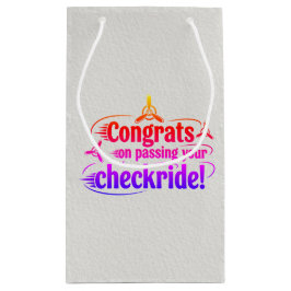 おめでとうのチェックライド通過！ スモールペーパーバッグ