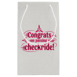 おめでとうのチェックライド通過！ スモールペーパーバッグ