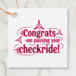 おめでとうのチェックライド通過！ フェイバータグ