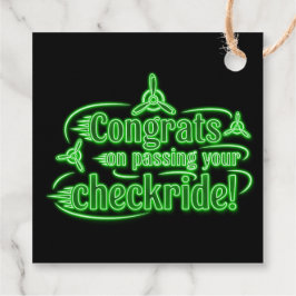 おめでとうのチェックライド通過！ フェイバータグ