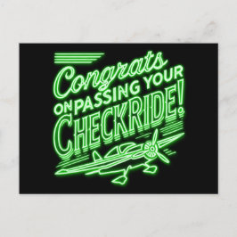 おめでとうのチェックライド通過！ ポストカード