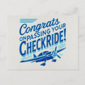 おめでとうのチェックライド通過! ポストカード (正面)