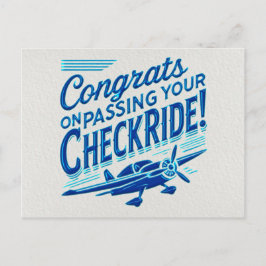 おめでとうのチェックライド通過！ ポストカード