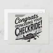 おめでとうのチェックライド通過！ ポストカード (正面/裏面)