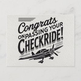 おめでとうのチェックライド通過！ ポストカード