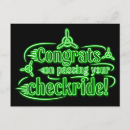 おめでとうのチェックライド通過！ ポストカード