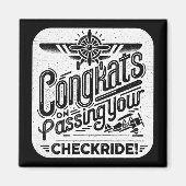 おめでとうのチェックライド通過! マグネット (正面)