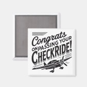 おめでとうのチェックライド通過！ マグネット (正面/裏面)