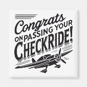 おめでとうのチェックライド通過！ マグネット (正面)