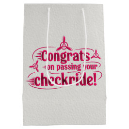 おめでとうのチェックライド通過！ ミディアムペーパーバッグ