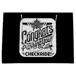 おめでとうのチェックライド通過！ ラージペーパーバッグ
