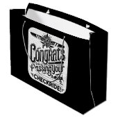 おめでとうのチェックライド通過！ ラージペーパーバッグ (裏面アングル)