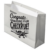 おめでとうのチェックライド通過! ラージペーパーバッグ (正面アングル)