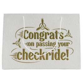 おめでとうのチェックライド通過！ ラージペーパーバッグ