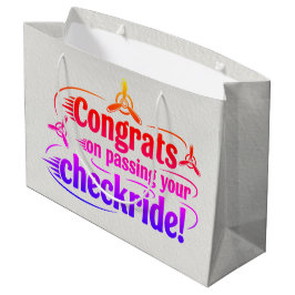 おめでとうのチェックライド通過！ ラージペーパーバッグ