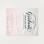 おめでとうのバラ金ゴールド紙吹雪パーティー タペストリー (正面(横))