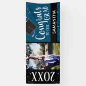 おめでとうの卒業写真への任意の年 横断幕 (縦)