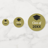 おめでとうの卒業式の上限クラス（任意の年） コンフェッティ (裏面)